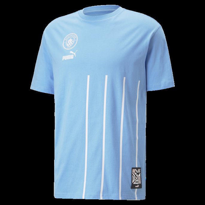 Team Lys Blå-hvit Puma På Salg Manchester City F.c. Ftblculture Tee Menn