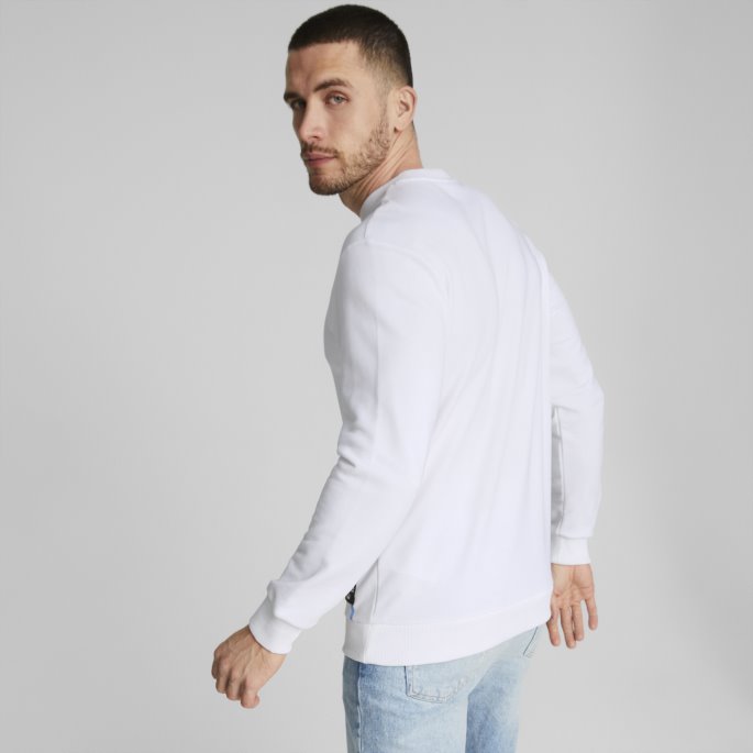 Manchester City F.c. Ftblculture Crewneck Genser Menn White-team Lys Blå Puma På Salg