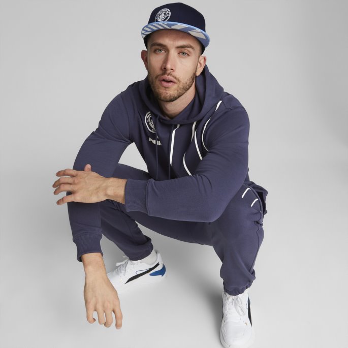 Puma På Salg Manchester City F.c. Ftblkultur Hettegenser Menn Peacoat-hvit