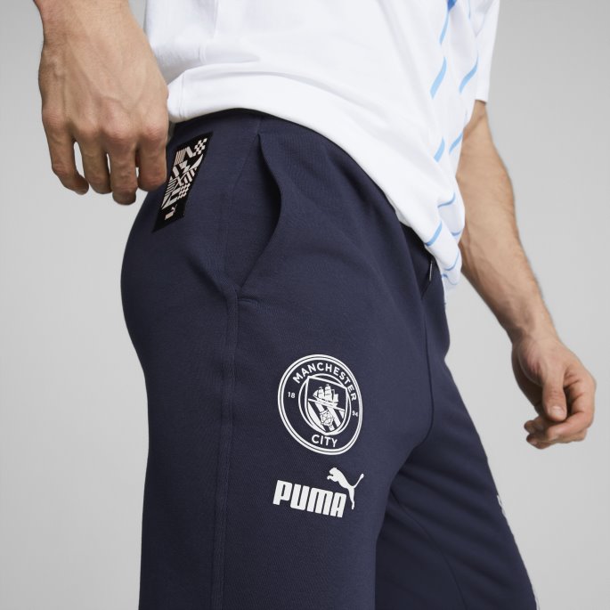 Manchester City F.c. Ftblculture Joggebukser Menn Peacoat-white Puma På Salg