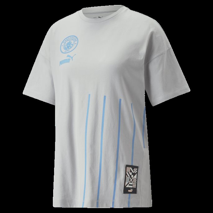 Puma På Salg Grå Fiolett-team Lyseblå Manchester City F.c. Ftblculture Tee Kvinner