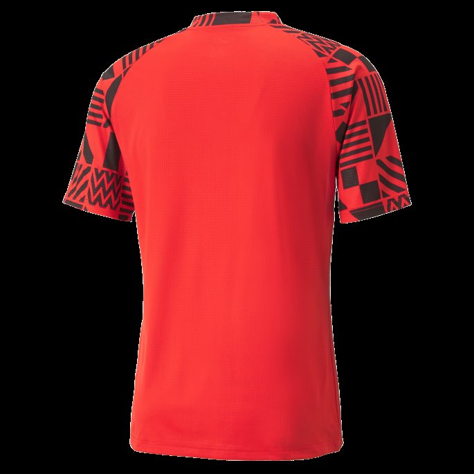 Rød-svart Austria Fotball Prematch Jersey Herre Puma På Salg