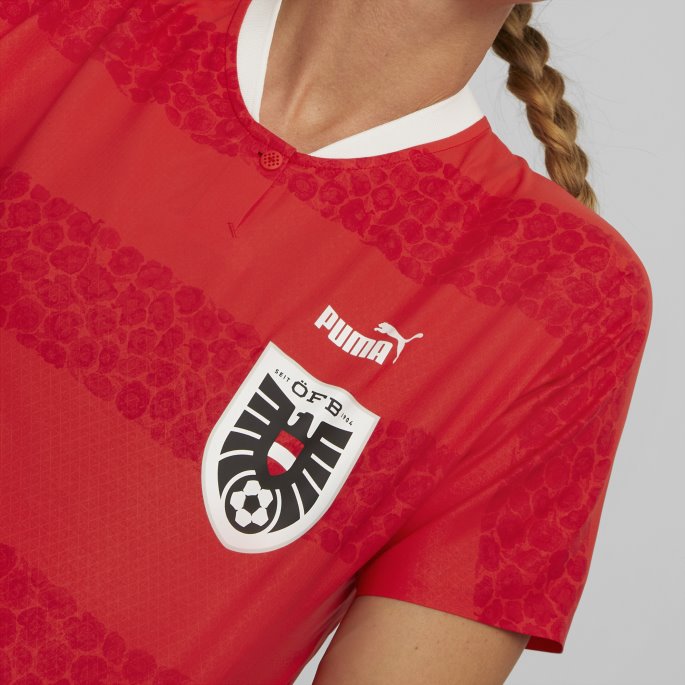 Puma På Tilbud X Liberty Austria Hjemmetrøye Kvinner Rød-hvit