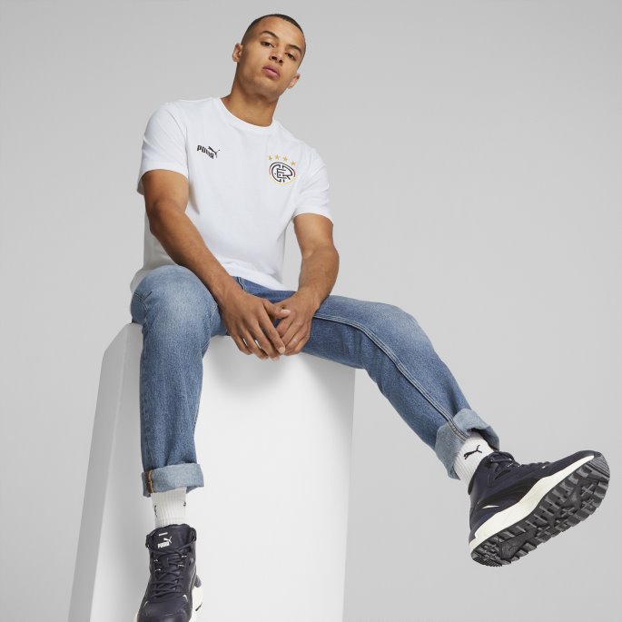 Hvit-svart Ftblcore Fan Tee Menn Puma På Salg