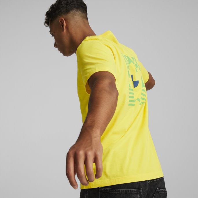 Puma På Tilbud Ftblcore Fan Tee Menn Løvetann-klassisk Grønn