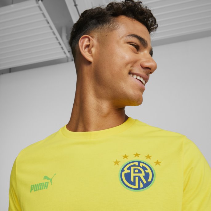Puma På Tilbud Ftblcore Fan Tee Menn Løvetann-klassisk Grønn
