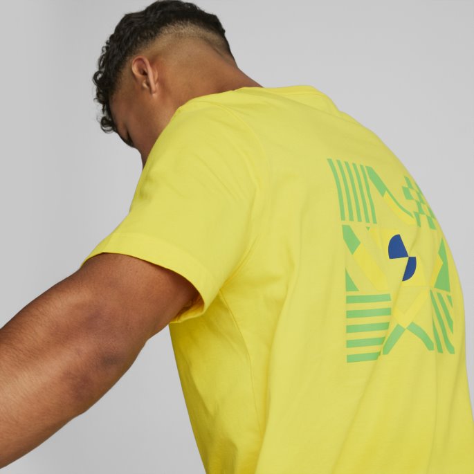 Puma På Tilbud Ftblcore Fan Tee Menn Løvetann-klassisk Grønn