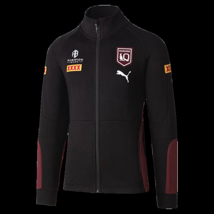Puma På Tilbud Queensland Maroons Herre Treningsjakke Svart