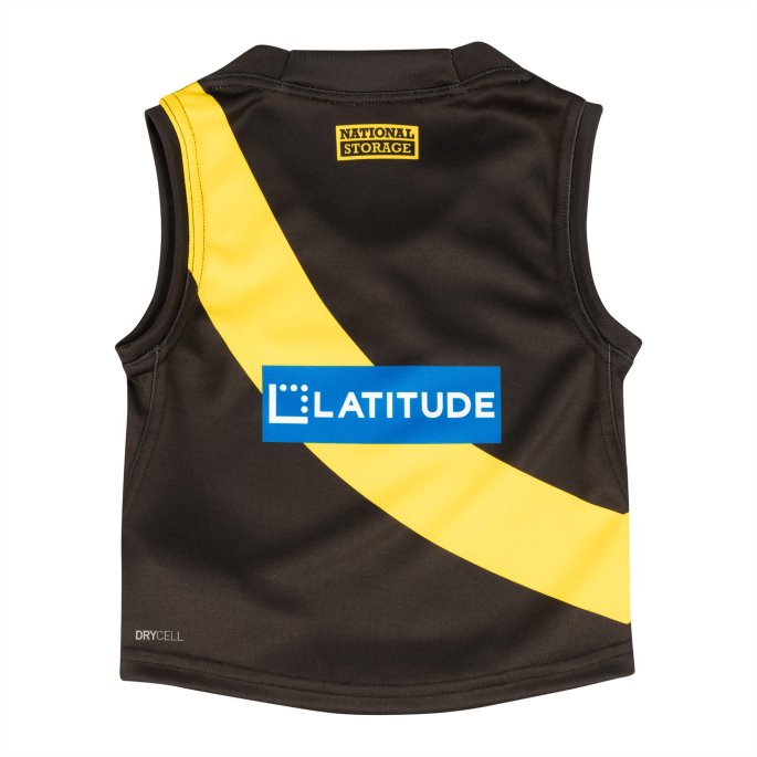 Richmond Fc Infant Replica Home Guernsey Svart-pulserende Gul Puma På Salg