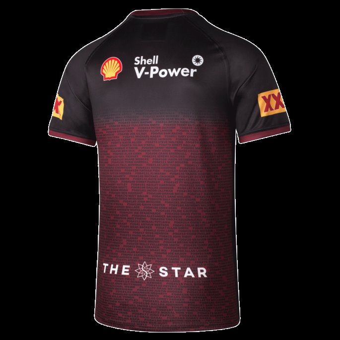 Queensland Maroons Replica 2022 Captain's Run Jersey Puma På Salg Bete Rød-hvit-- Rødbrun