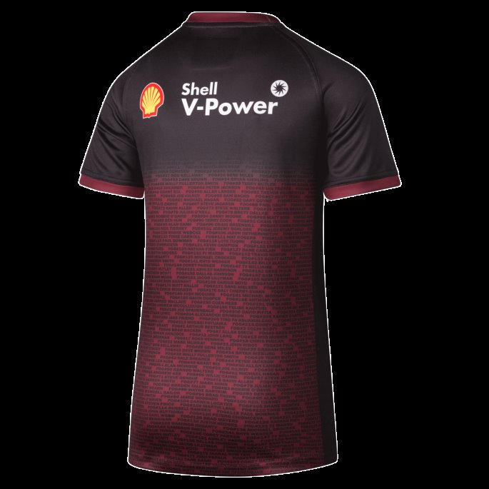 Puma På Tilbud Queensland Maroons Replica Ungdom 2022 Captain's Run Jersey Beet Rød-hvit-- Rødbrun