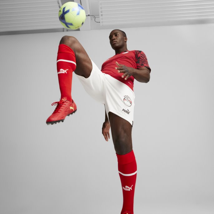 Puma På Tilbud Tango Rød -svart Egypt Fotball Førkamptrøye Herre