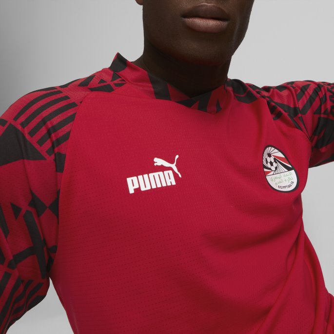 Puma På Tilbud Tango Rød -svart Egypt Fotball Førkamptrøye Herre