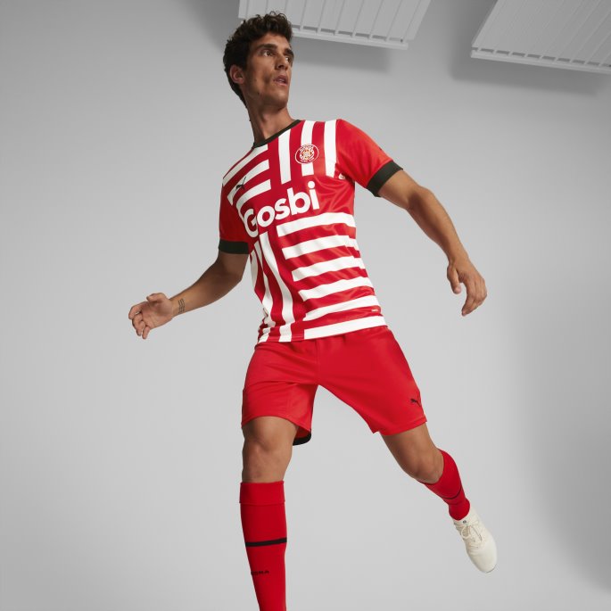 Rød-hvit Girona Fc Home 22-23 Replica Jersey Herre Puma På Tilbud