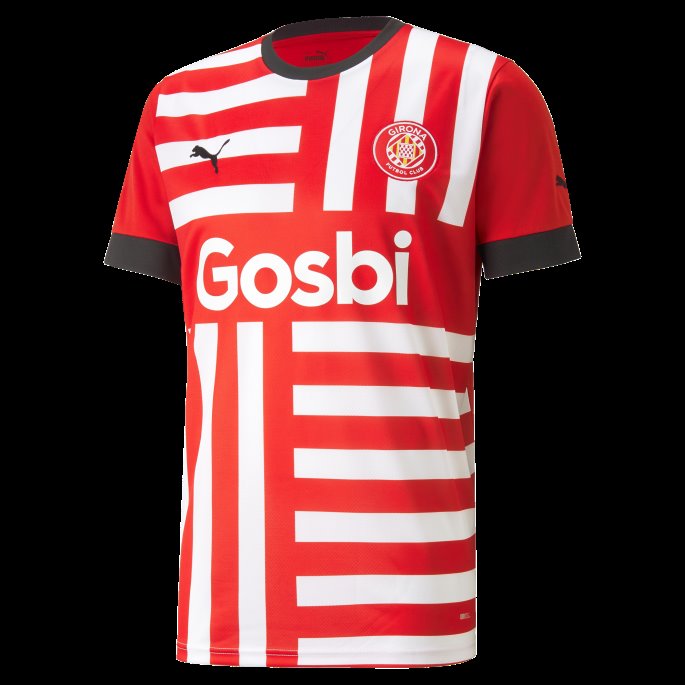 Rød-hvit Girona Fc Home 22-23 Replica Jersey Herre Puma På Tilbud