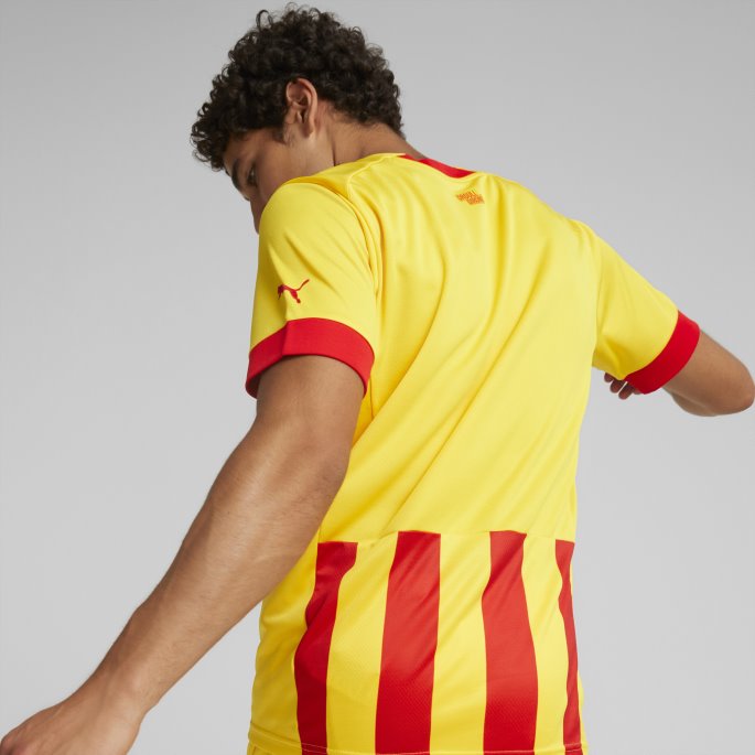 Spectra Gul-høyrisiko Rød Puma På Salg Girona Fc Borte 22-23 Replica Jersey Herre