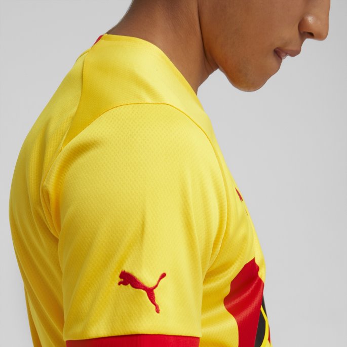Spectra Gul-høyrisiko Rød Puma På Salg Girona Fc Borte 22-23 Replica Jersey Herre