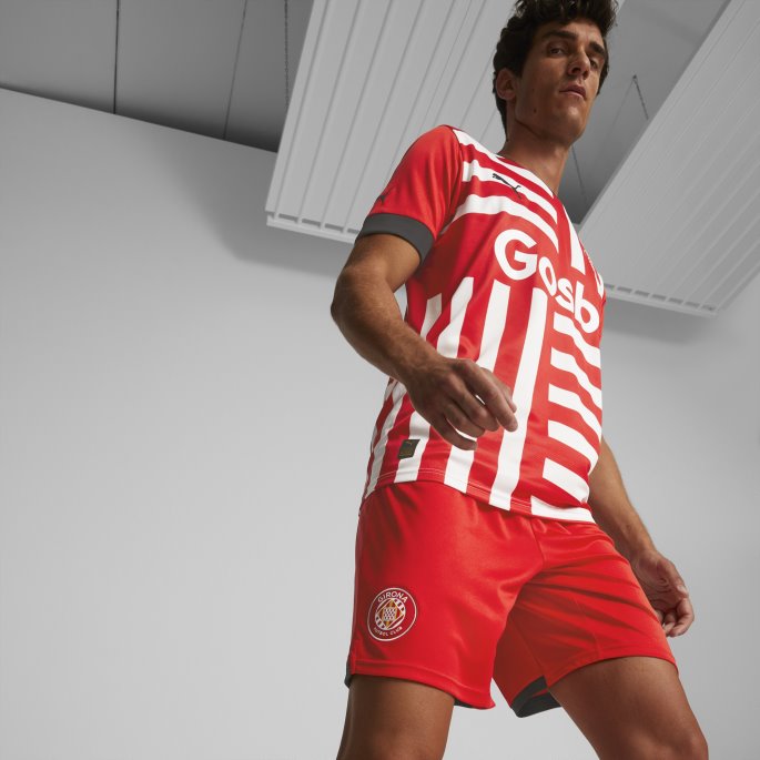 Puma På Tilbud Rød-svart Girona Fc 22-23 Replica Shorts Herre