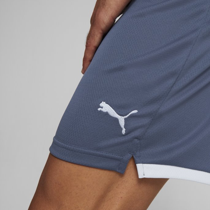 Mørk Denim-heather Girona Fc 22-23 Replica Shorts Menn Puma På Tilbud