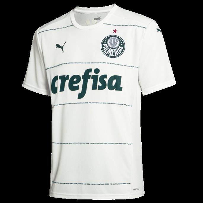 Puma På Salg Palmeiras Bortekopi Herre Fotballdrakter Hvit