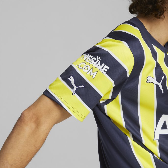 Puma På Salg Middelalderblå-flammende Gul Fenerbah E S.k. Hjemme 22-23 Replika Jersey Menn