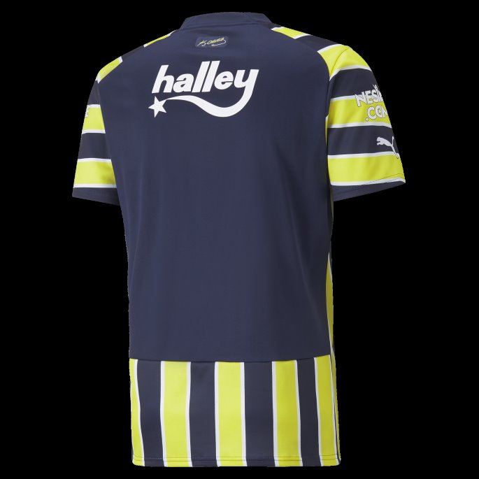 Puma På Salg Middelalderblå-flammende Gul Fenerbah E S.k. Hjemme 22-23 Replika Jersey Menn