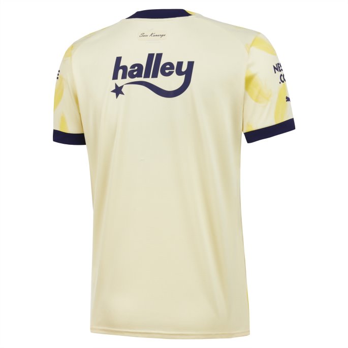 Gjennomsiktig Gul Puma På Salg Fenerbah E S.k. Borte 22-23 Replica Jersey Herrer