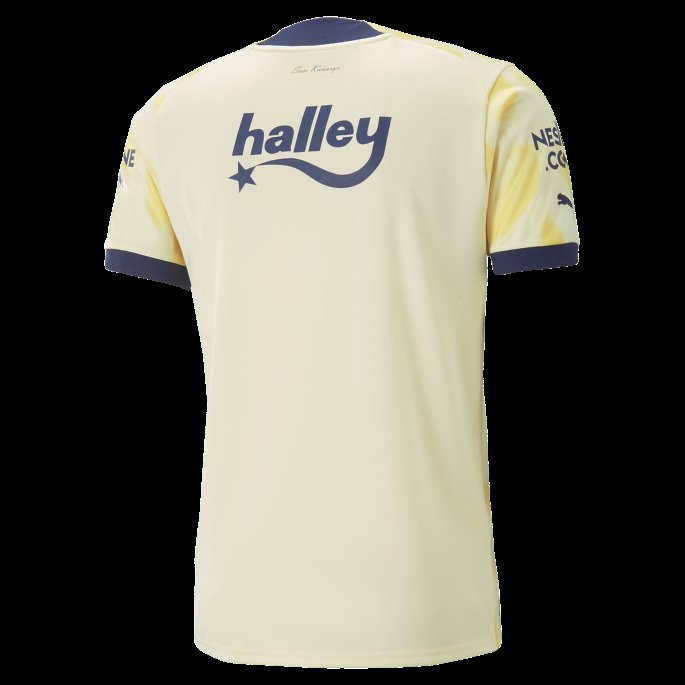 Fenerbah E S.k. Borte 22-23 Replica Jersey Herre Transparent Gul Puma På Salg