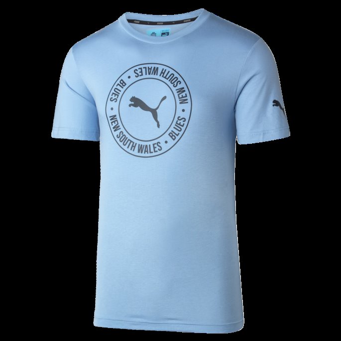 Bel Air Blue Nsw Blues Grafisk Herre-t-skjorte Puma På Salg