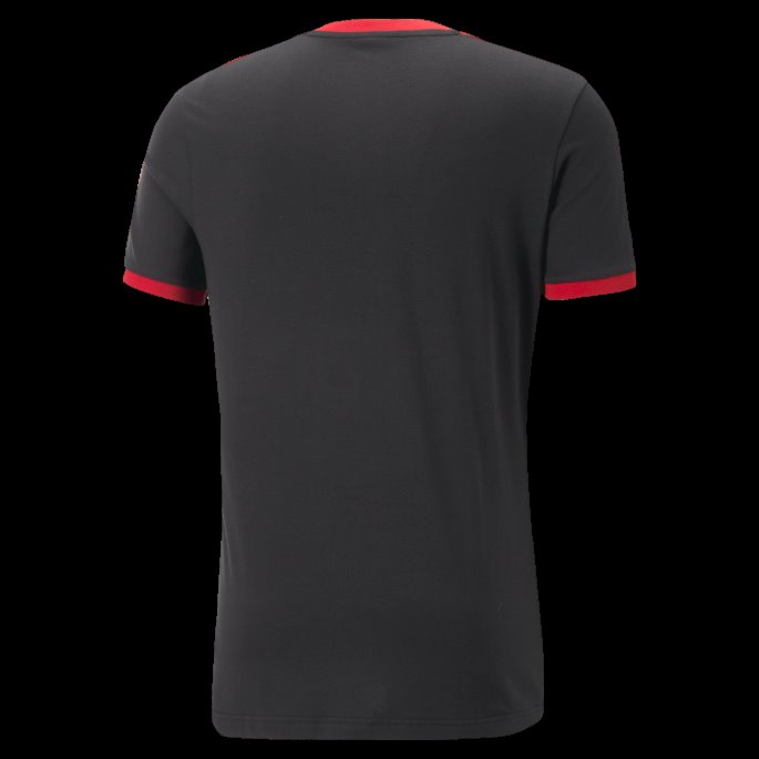 A.c. Milan Ftblheritage T7 Tee Menn Puma På Tilbud Svart-tango Rød