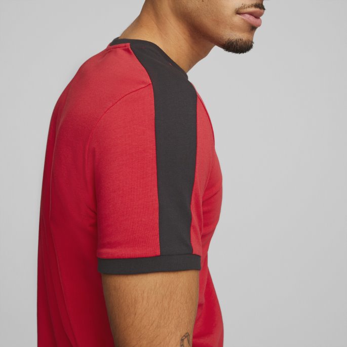 Tango Rød -svart Puma På Salg A.c. Milan Ftblheritage T7 Tee Menn
