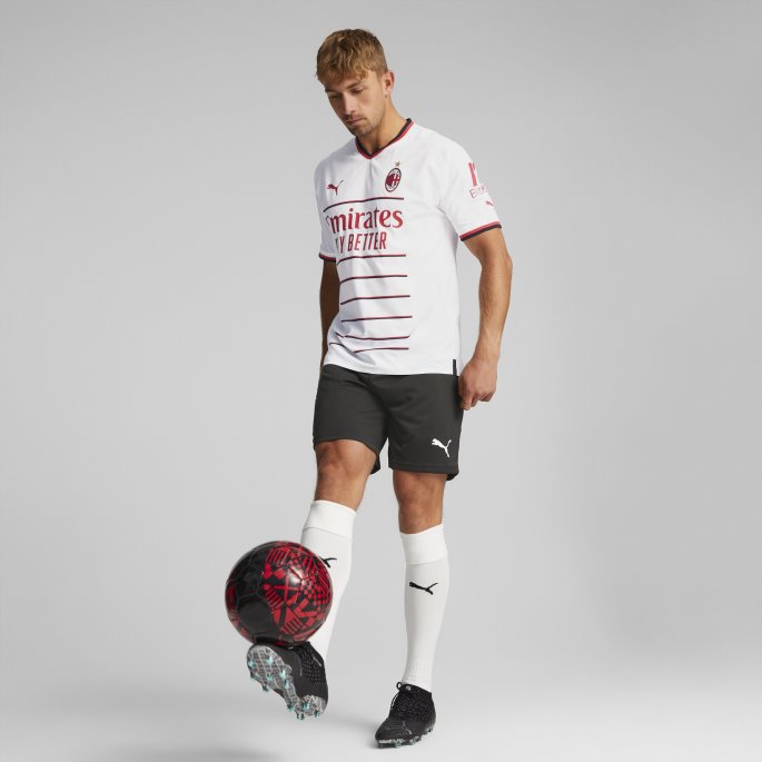 A.c. Milan Borte 22-23 Autentisk Jersey Herre Hvit-tango Rød Puma På Salg