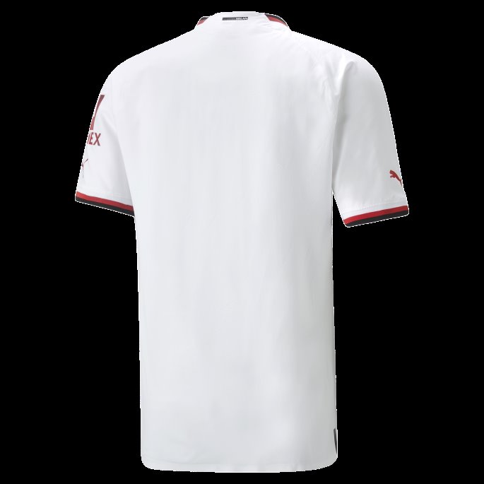 A.c. Milan Borte 22-23 Autentisk Jersey Herre Hvit-tango Rød Puma På Salg