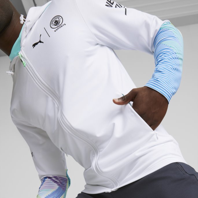 Puma På Salg Manchester City F.c. Esports Vevd Jakke Menn Hvit