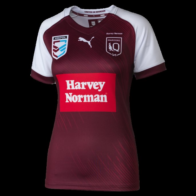 Beet Red-- Rødbrun Puma På Tilbud Queensland Maroons Hn Kopi Dametrøye