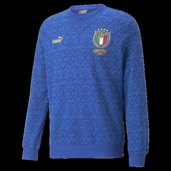 Team Power Blå-lapis Blå Figc Grafisk Vinner Fotballgenser For Menn Puma På Salg