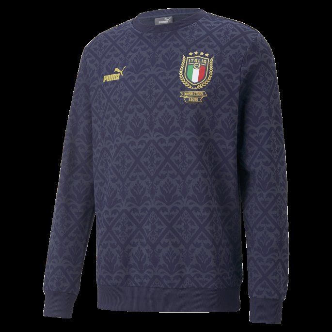 Puma På Salg Spellbound-peacoat Figc Grafisk Vinner Fotballgenser For Menn