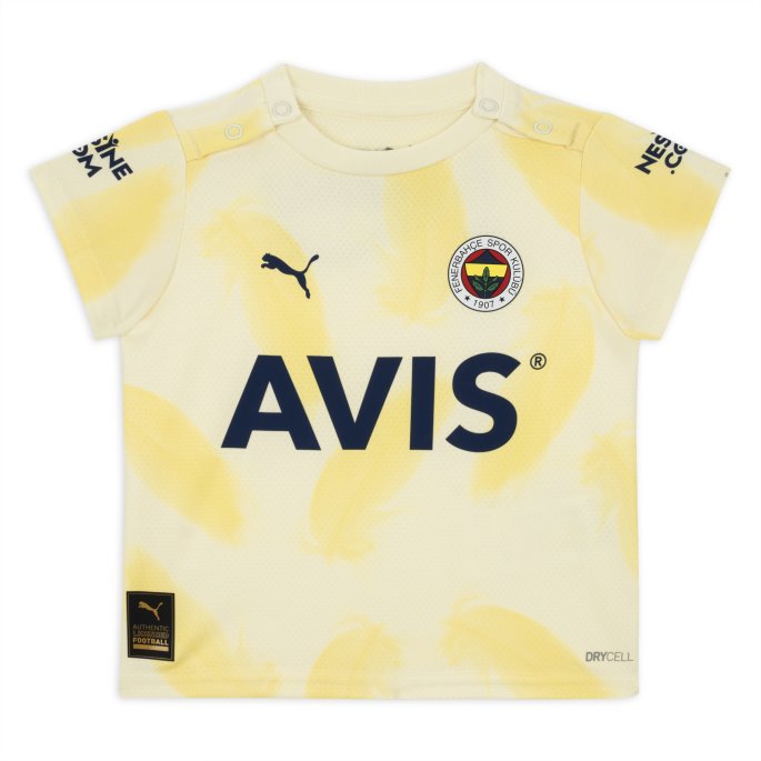 Gjennomsiktig Gul Fenerbah E S.k. Borte 22-23 Baby Kit Puma På Salg