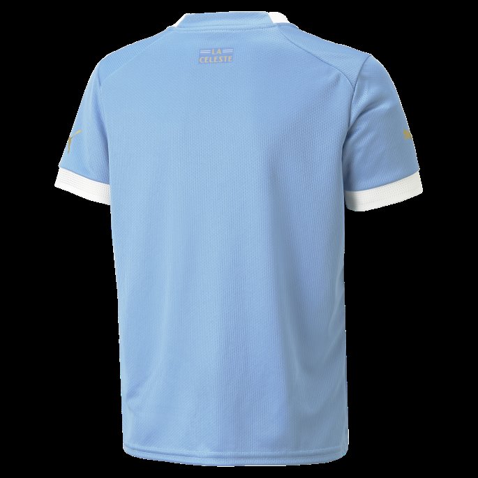 Puma På Salg Uruguay Hjemme 22-23 Kopi Jersey Ungdom Sølv Lake Blue