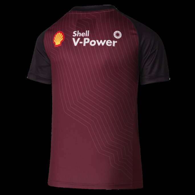 Burgundy-qld Queensland Maroons Youth Replica Training Tee Puma På Salg
