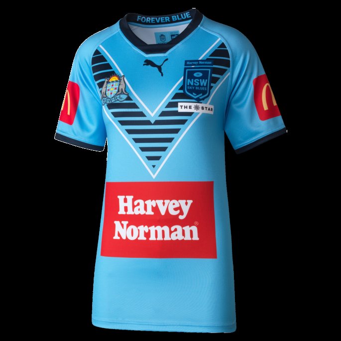 Bel Air Blue-- Nsw Blues Nsw Blues Sky Blues Dame Replika Jersey Puma På Salg