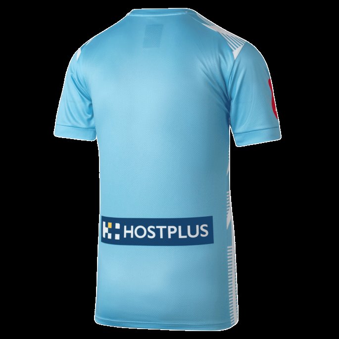 Team Lys Blå-fcmc Puma På Salg Melbourne City Fc Replica Oppvarming Topp