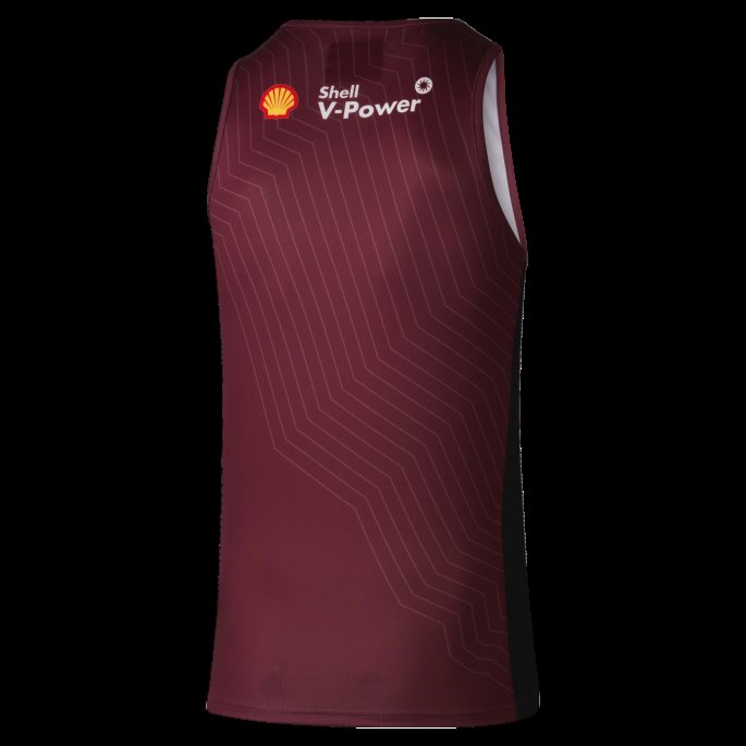 Queensland Maroons Replica Training Singlet Burgundy-qrl Puma På Salg