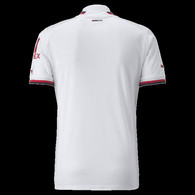 A.c. Milan Borte 22-23 Kopi Jersey Med Scudetto Menn Puma På Salg Hvit-tango Rød