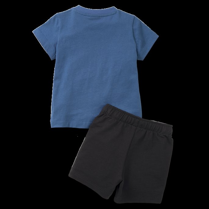 Lake Blå-svart Puma På Tilbud Minicats T-skjorte Og Shorts Babysett