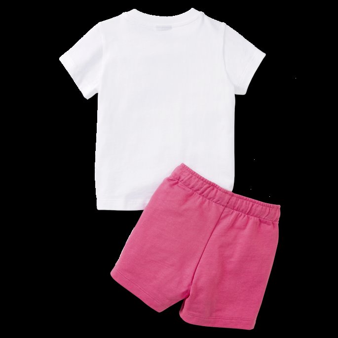 Minicats T-skjorte Og Shorts Babys Set Sunset Rosa Puma På Salg