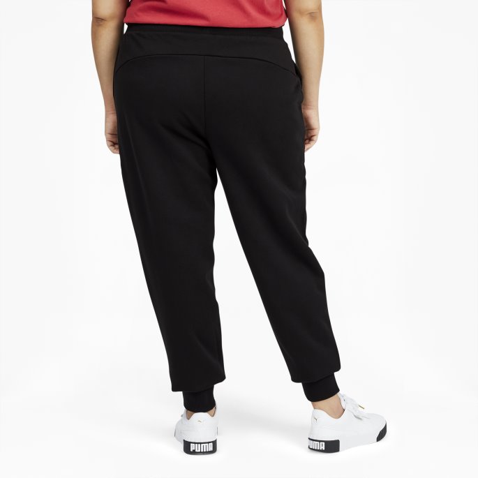 Puma På Tilbud Essentials Fl Dame Joggebukser Bomull Svart-hvit