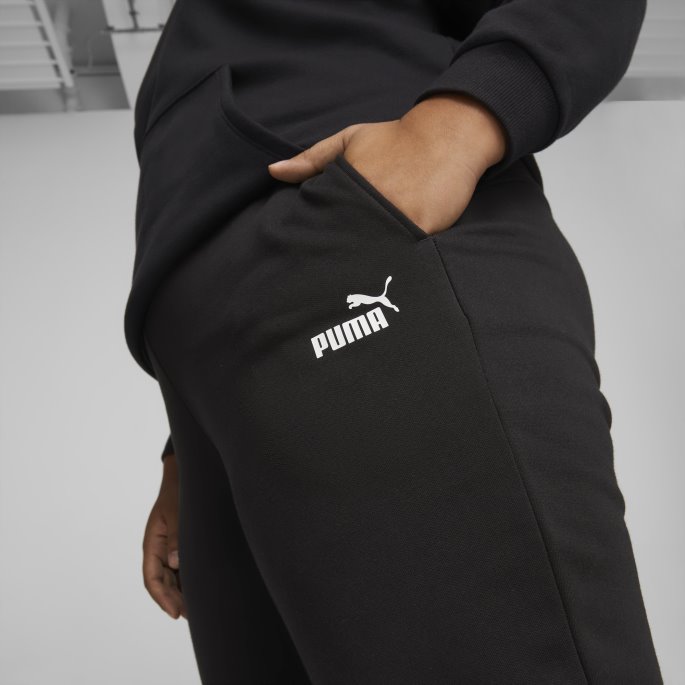 Puma På Tilbud Essentials Fl Dame Joggebukser Bomull Svart-hvit