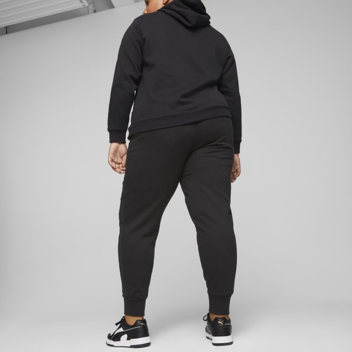 Puma På Tilbud Essentials Fl Dame Joggebukser Bomull Svart-hvit