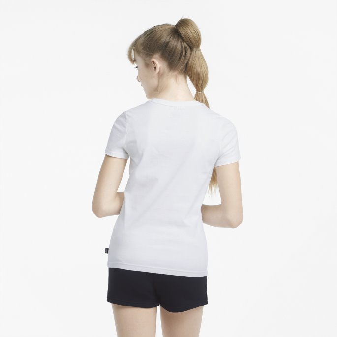 Logo T-skjorte Og Shorts Ungdomssett Puma På Salg Hvit
